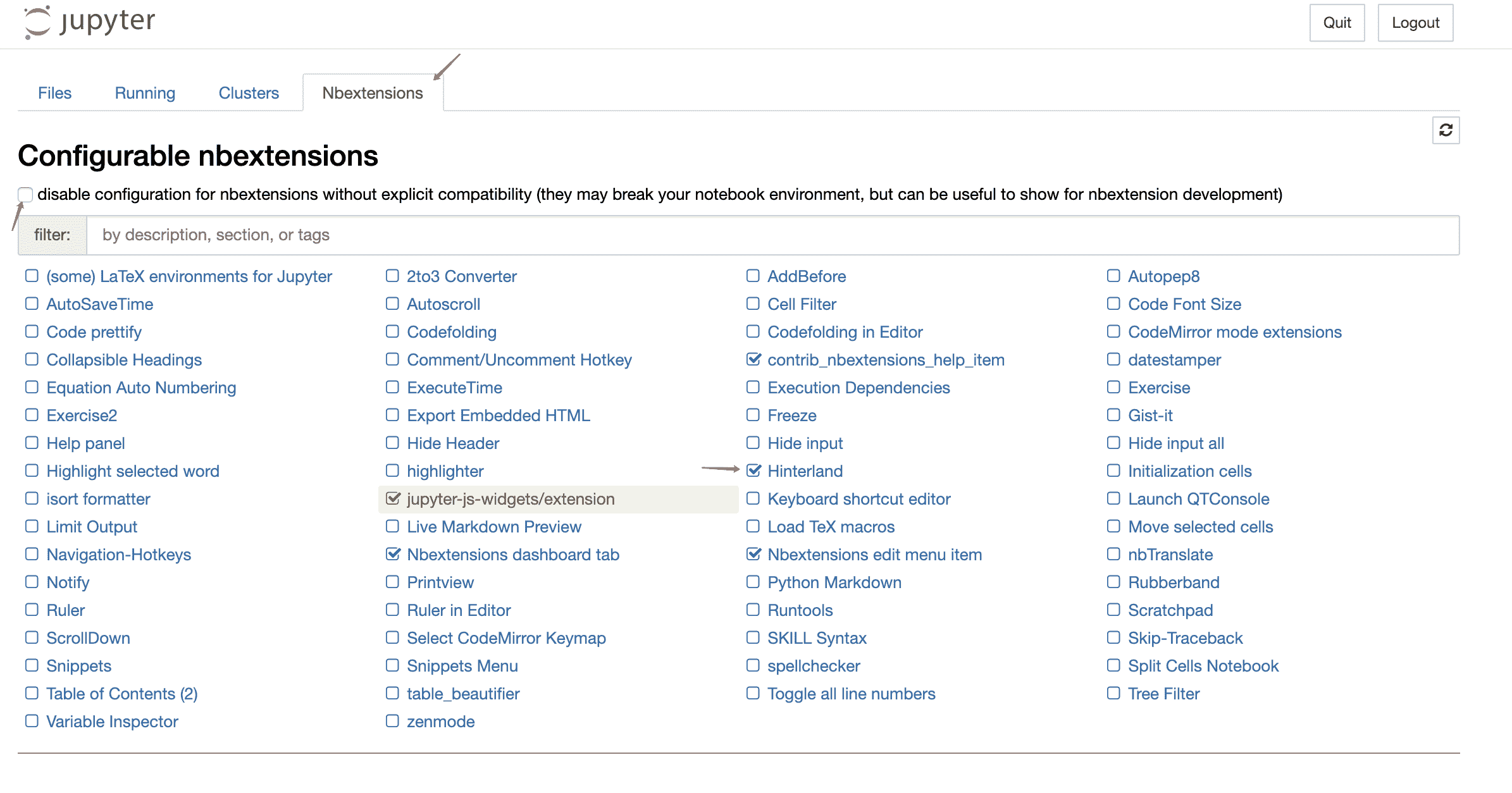 Jupyter Notebook Setting